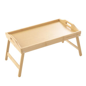 Table pliante paresseuse multifonctionnelle à un niveau <span class=keywords><strong>plateau</strong></span> de thé/dîner d'ordinateur en bambou Simple pour repose-<span class=keywords><strong>pieds</strong></span> de baie vitrée de dortoir - Product Image 5