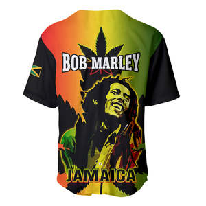 Jersey Baseball Legenda Jamaika Bob, Raja Reggae, Grosir Custom Bob Marley Desain Baru Kaos Baseball - Product Image 4