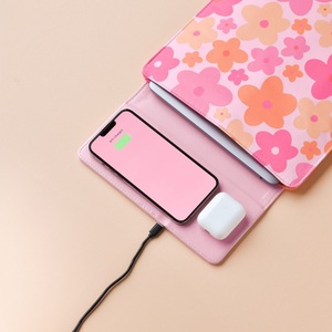 נשים חמודים נסיעות טיסה עמיד למים כיסוי תיק נייד עור תיק נייד עם מטען אלחוטי - Product Image 3