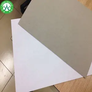 Papel de tablero dúplex de alta calidad, parte trasera gris, 2mm, cartón doble gris, 70x100cm, papel dúplex recubierto blanco