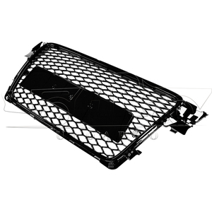 Haosheng - Rejilla Delantera Central para Automóvil, Rejilla Delantera de Plástico Negro Brillante para <span class=keywords><strong>Audi</strong></span> <span class=keywords><strong>A4</strong></span> B8 <span class=keywords><strong>2009</strong></span> 2010 2011 2012 - Product Image 3
