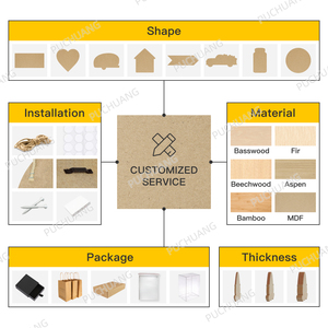 Putuo Decor-señal de pared de madera, accesorio <span class=keywords><strong>redondo</strong></span> de otoño, de bienvenida, para Festival de granja, 3 tamaños - Product Image 6
