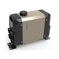 Télécommande universelle AIO 12V/24V/220V 3-en-1 5KW à alimentation diesel avec écran LED, consommation de carburant 0,15-0,4L/H, couverture 30° pour stationnement