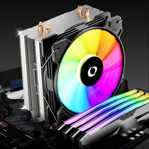 ZeroMaster 4 أنبوب حرارة برج CPU مبرد 12 فولت PWM LED RGB للألعاب مشعاع كمبيوتر لـ Intel iو 12V PWM LED RGB للألعاب