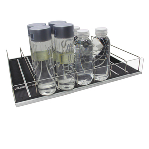 Giá để hàng siêu thị kim loại chất lượng cao, loại nhẹ, tự đứng, có kệ trượt bên cạnh, hệ thống trượt trọng lực, dùng trưng bày tại cửa hàng bán lẻ - Product Image 3