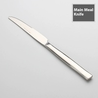 Ensemble de couverts modernes pour restaurant, y compris cuillères en argent, fourchettes et couteaux à bas prix pour les fêtes et la maison