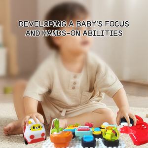 Cadeau pour bébé Jouets pour bébé 2-4 ans Jeu de société Jouet éducatif interactif <span class=keywords><strong>Montessori</strong></span> pour enfants - Product Image 6