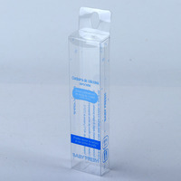 Boîtes d'emballage en plastique transparent PET recyclable, PVC, haute transparence, motif rectangulaire, solution d'emballage écologique