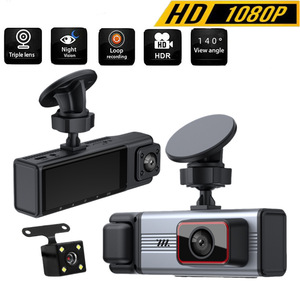 Cámara para Auto 1080P con Triple Lente Delantera y Trasera, WiFi, Grabación en Bucle, Gran Angular de 140 Grados, DVR para Auto de 12V con Soporte para Tarjeta TF - Product Image 4