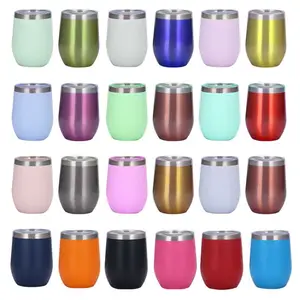 12Oz 350Ml Sublimatie Tumbler Met Transparante Deksel Voor Groothandel 304 Roestvrij Staal Thee Koffie Thermos