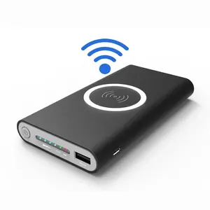 Power Bank Wireless per Samsung ricarica rapida Display a LED portatile da 20000mAh batteria esterna caricabatterie Wireless Qi Powerbank