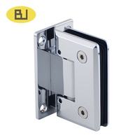 Charnière de douche moderne et simple en laiton réglable de type H, plaque inférieure bilatérale à 90 degrés