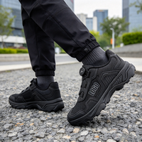 Chaussures de style décontracté pour hommes avec logo personnalisé d'usine, semelle amortissante et bouton rotatif
