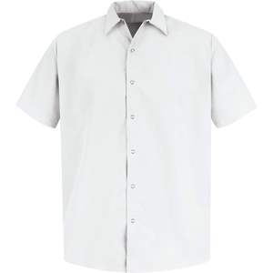 Camisa de trabajo de poliéster de manga corta de tamaño alto para hombre personalizada para un diseño especializado sin bolsillo para mayor comodidad y funcionalidad - Product Image 2