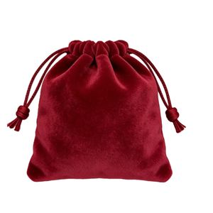 Ventes en gros de sacs en velours personnalisés avec logo brodé pour cadeaux de Noël - Product Image 3
