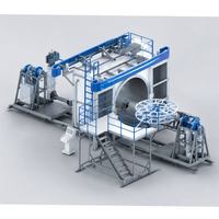 Machine de moulage rotatif CS-2500 pour la production de réservoirs d'eau en PE, chauffage au gaz, garantie de 5 ans