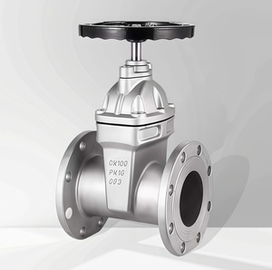 Válvula de Compuerta Resiliente con Asiento de Acero Inoxidable SS304 DN50 a DN300 PN16 Tipo Brida para Control de Agua Industrial - Product Image 1