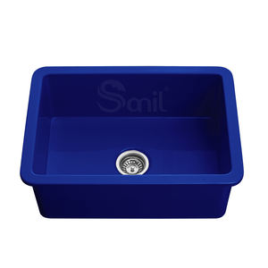 Évier de <span class=keywords><strong>cuisine</strong></span> en argile réfractaire à cuve unique, meilleur prix de gros, avec un trou, support <span class=keywords><strong>sous</strong></span> l'évier, <span class=keywords><strong>tuyau</strong></span> de vidange, robinets et mélangeurs - Product Image 3