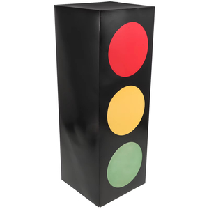 Caja de <span class=keywords><strong>Regalo</strong></span> de Cartón Blanco con Luz Intermitente, Caja de <span class=keywords><strong>Regalo</strong></span> con Temática de Tráfico, Accesorios para Fiestas, Cajas para Dulces, Fiestas de Carreras - Product Image 1
