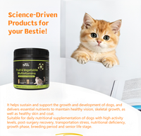 Comprimés multivitaminés pour chats aux fruits et légumes, complément nutritionnel pour animaux de compagnie, apporte des vitamines essentielles et des protéines de haute qualité