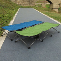 Lit à cadre en aluminium léger personnalisé nouveau camp portable pliable pratique pour les hôtels à manger en plein air centres commerciaux salles de bain écoles