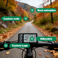 S866US[Siap Kirim] Layar Display Sepeda Listrik Penghitung Jarak Tempuh Aksesoris Bersepeda Layar LCD untuk Sepeda E-Bike Komputer Bersepeda