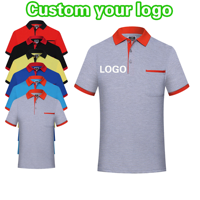 Kaos Polo Pria Bordir Logo Kustom OEM Katun Pique Kualitas Merek Berkualitas Tinggi Seragam Unisex