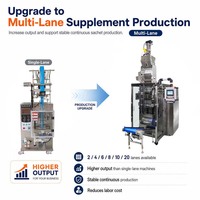 Automatic 6 Lane Back Seal White Sugar Stick Pack Machine Granule Sachet Packing Machine 3g 5g 10g CE Certified
