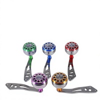 Moulinets à tambour à bras oscillant modifiés compatibles avec les moulinets de baitcasting de marque S/D/A, ensemble pour gaucher, construction entièrement métallique ; Vente en gros pour la pêche