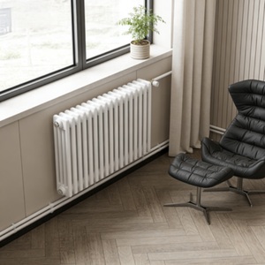 Radiatore Classico a Quattro Colonne in Acciaio con Massima Potenza Termica <span class=keywords><strong>per</strong></span> Grandi Ambienti e Applicazioni di Riscaldamento Interno Tradizionale - Product Image 2