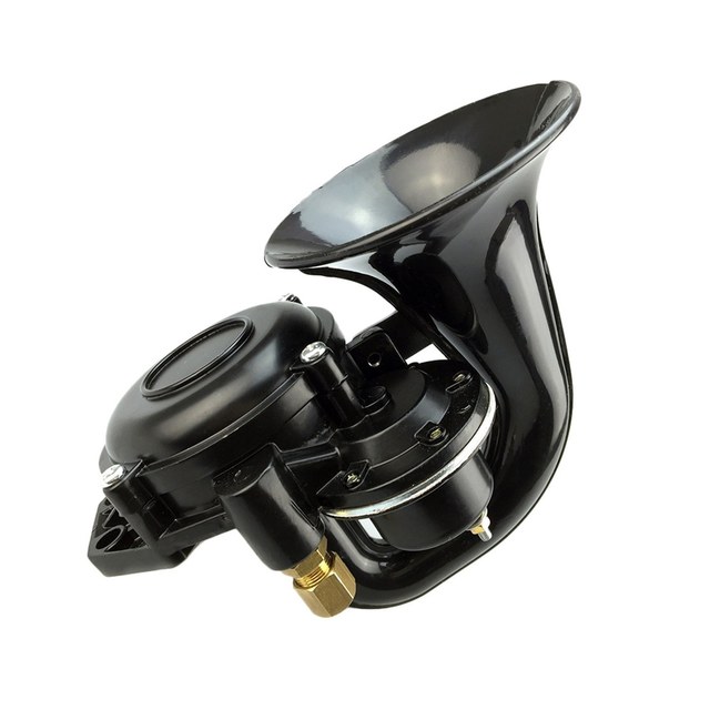 12V/24V 120DB Loud Single Trumpet Snail Air Horn Siren Waterproof Speaker Universal for Car Truck Bus Van