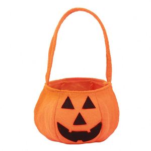 Bolsa de Calabaza 3D de Halloween, Accesorio de Ambiente Festivo de Bruja y Fantasma para Niños, Bolsa de Mano de Tela No Tejida, Suministros Navideños - Product Image 1