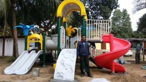 Unité de toboggan de terrain de jeu extérieur inspiré par la scène dynamise le jeu actif cultive l'équilibre et nourrit l'<span class=keywords><strong>exploration</strong></span> créative - Product Image 4