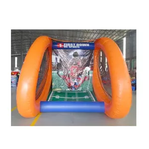 खेल इंटरैक्टिव आनंदोत्सव के खेल फुटबॉल Inflatable रग्बी गेंद शूटिंग फेंक खेल inflatable पहले नीचे फुटबॉल टॉस खेल