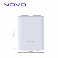 Système de rail de rideau motorisé N51 Gauche/Droite Contrôle indépendant des rideaux Compatible Tuya WiFi Application Smart Life Alexa/Google Home