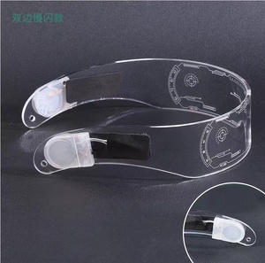 Cool Cyberpunk 7 Color LED Light Gafas de sol UV400 Clear Brown Grey Futuristic Nightlife Visor Gafas Rezz Visor <span class=keywords><strong>Robocop</strong></span> Style - Product Image 6