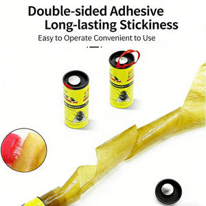 <span class=keywords><strong>Cinta</strong></span> Adhesiva para Moscas con Pegamento de Doble Cara, Trampa Adhesiva Desechable para un Control Efectivo de Insectos en Interiores y Exteriores - Product Image 4