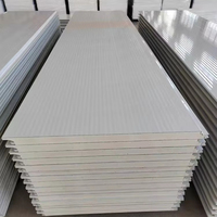 Panneaux sandwich modernes en PU 50-200 mm, panneaux d'isolation écologiques ignifuges pour murs et plafonds de chambres froides