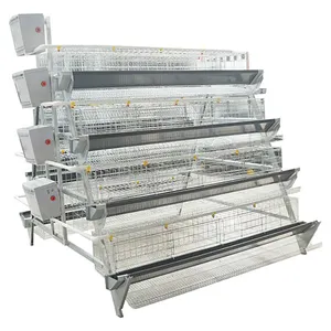 Special Offer A type 96 or 128 Capacity Automatic Layer Battery Chicken Cage For Sale