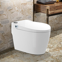 WC intelligent de luxe monobloc avec pulvérisation à bulles et auto-nettoyant pour salle de bain