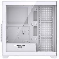 Boîtier PC Gamer LOVINGCOOL à Effet Visuel Superbe, Châssis de Bureau pour Ordinateur ATX M-ATX Mini ITX, Tour Moyenne pour PC Gamer