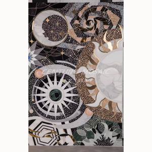 Centurymosaic personnalisé à la main murale marbre blanc artistique mosaïque <span class=keywords><strong>peinture</strong></span> pour décoration murale - Product Image 4