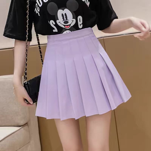 Fitspi Women Khaki Pleated <strong>Skirt</strong> High Waist School Girl Mini <strong>Skirt</strong> Plus Size <strong>A</strong> <strong>Line</strong> Slim Fit Jk Uniform Skater <strong>Skirt</strong> For Summer - Product Image 5