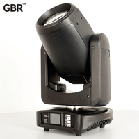 Projecteur à tête mobile 380W/311W Beam 2 °   Projecteur de scène professionnel à double prisme à angle de faisceau étroit, 16 canaux DMX, pour location et événements