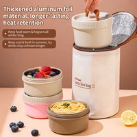 Boîte à lunch isotherme en acier inoxydable, mignonne et pratique, anti-fuite, compatible micro-ondes, idéale pour l'école, les voyages et la maison – Meilleure vente