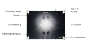 Écran LED COB P0.7 à puces Flip Chip, petit pas de pixel, 600x337.5mm, 4K 8K, mur vidéo LED intérieur pour salle de conférence et salle de contrôle - Product Image 2