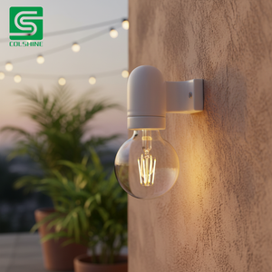 Support de lampe vintage E27 en céramique et porcelaine, base de lampe de haute qualité, durable, rétro, à vis, <span class=keywords><strong>facile</strong></span> à installer, pour la maison, le bureau, le café - Product Image 1
