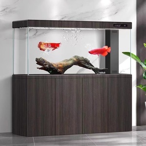200-갤런 알루미늄 캐비닛 물고기 탱크 액세서리 투명 유리 수족관 실린더 - Product Image 3