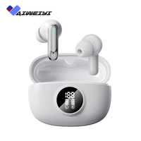 Écouteurs intra-auriculaires TWS OEM Y375 avec double micro ENC 6.0, affichage LED 48H, basses profondes stéréo, personnalisation de marque, vente en gros d'usine