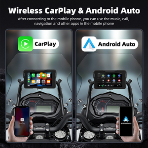 Nuovo <span class=keywords><strong>Navigatore</strong></span> GPS da 5 Pollici per Moto e Auto con CarPlay Wireless, Android Auto, Mirroring dello Schermo, Display di Navigazione Portatile - Product Image 3